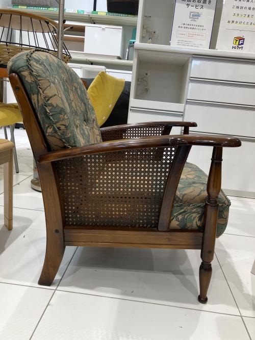 karimoku (カリモク) コロニアルアームチェア ブラウン×グリーン 1人掛け