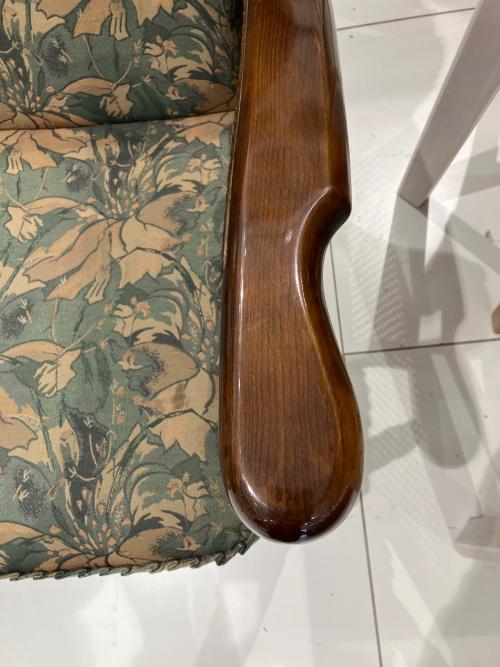 karimoku (カリモク) コロニアルアームチェア ブラウン×グリーン 1人掛け