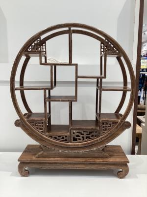 アジアンインテリアラック 中華風茶器棚 高さ約60cm