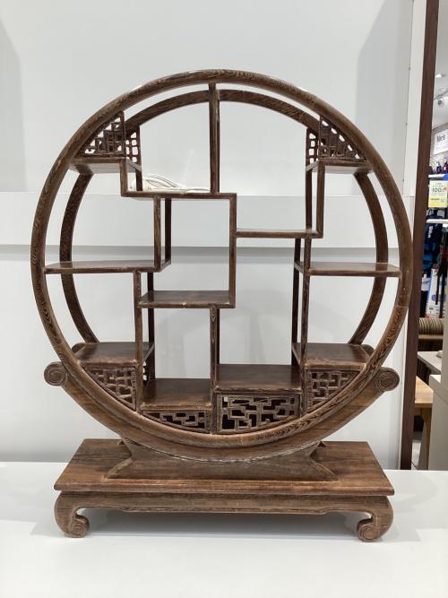 アジアンインテリアラック 中華風茶器棚 高さ約60cm