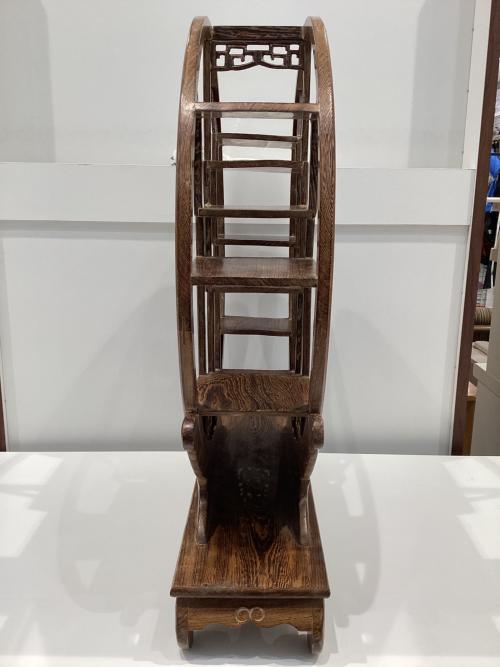 アジアンインテリアラック 中華風茶器棚 高さ約60cm