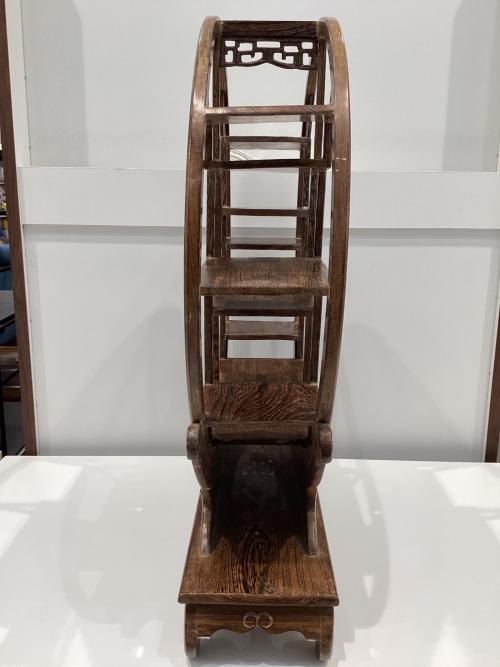 アジアンインテリアラック 中華風茶器棚 高さ約60cm