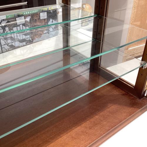 R078 塩川光明堂 コレクションケース、キュリオケース、10段 幅41cm 美品 塩川光明堂 コレクションケース カルトーネ大 ガラスケース キュリオ