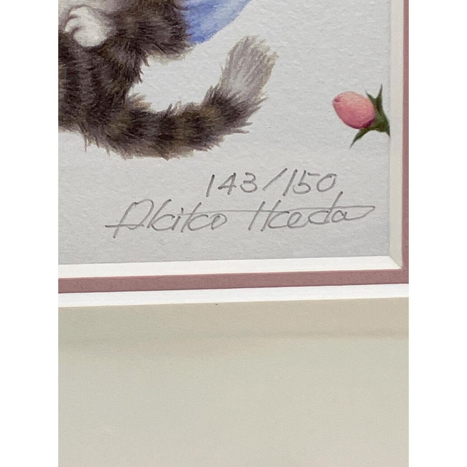 池田あきこ 額 ジクレー版画 「ダヤン、妖精になる」 143/150