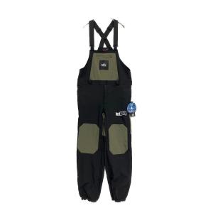 HELLOID スノーボードウェア(パンツ) ソフトシェルビブパンツ メンズ SIZE L グリーン×ブラック