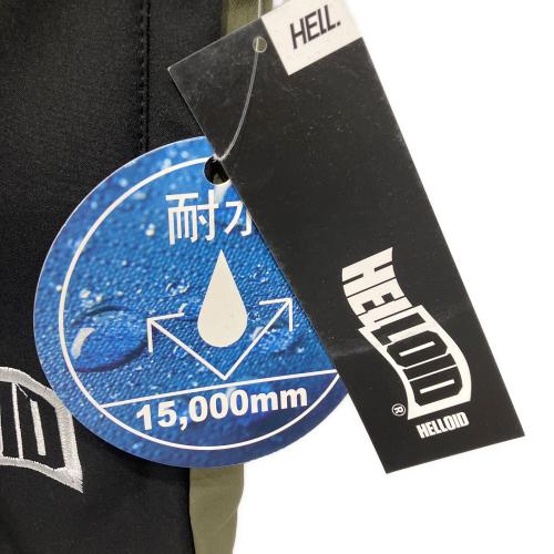 HELLOID スノーボードウェア(パンツ) ソフトシェルビブパンツ メンズ SIZE L グリーン×ブラック