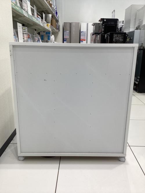 キッチンキャビネット キャスター付 ホワイト