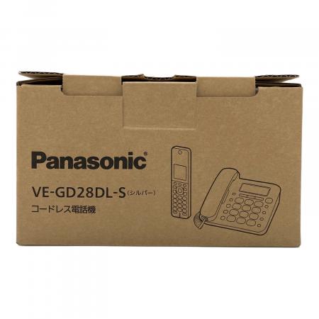 Panasonic (パナソニック) コードレス電話機 VE-GD28DL-S｜トレファク