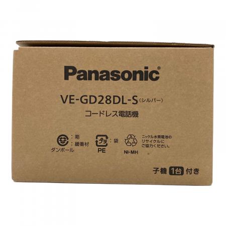 Panasonic (パナソニック) コードレス電話機 VE-GD28DL-S｜トレファク
