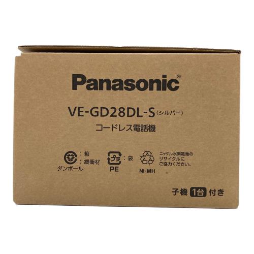 Panasonic (パナソニック) コードレス電話機 VE-GD28DL-S