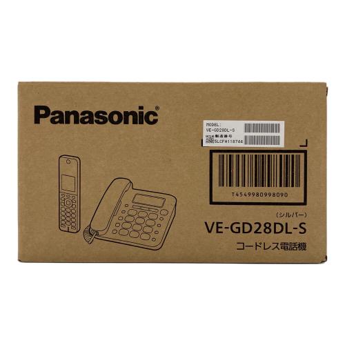 Panasonic (パナソニック) コードレス電話機 VE-GD28DL-S