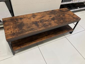 ニトリ ローボード ブラウン×ブラック ステイン 120N