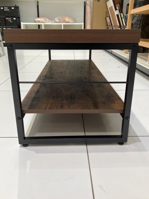 ニトリ ローボード ブラウン×ブラック ステイン 120N