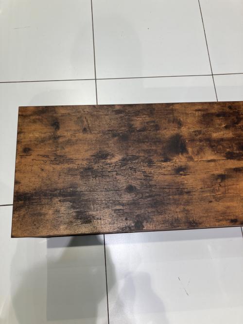 ニトリ ローボード ブラウン×ブラック ステイン 120N