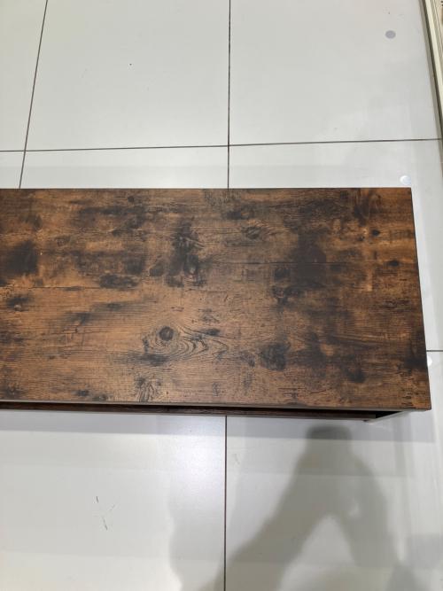 ニトリ ローボード ブラウン×ブラック ステイン 120N