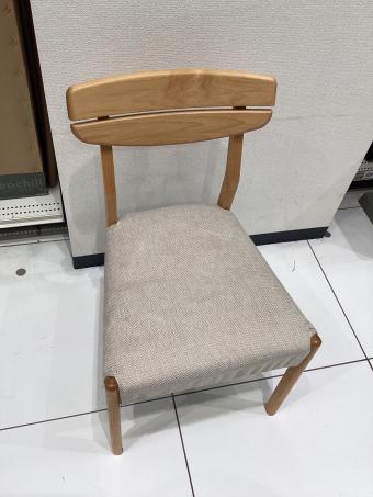 ニトリ ダイニングチェアー ナチュラル×グレー アルナス