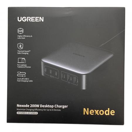 新品 UGREEN Nexode 急速充電器 CD271 200W 6ポート UGREEN PD充電器200W 6ポート卓上USB-C急速充電器