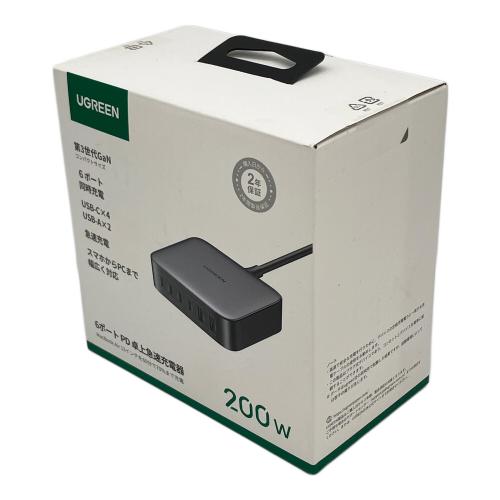 UGREEN (ユーグリーン) 6ポートPD卓上急速充電器 第3世代GaN 200W CD271