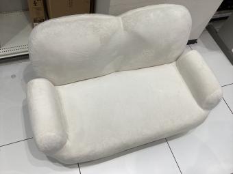 ニトリ ローソファー ホワイト ふっくらパン