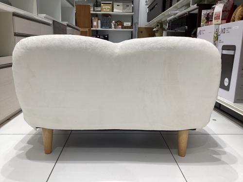 ニトリ ローソファー ホワイト ふっくらパン