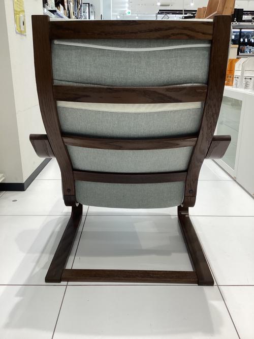 IKEA (イケア) パーソナルチェア グレー×ブラウン POANG