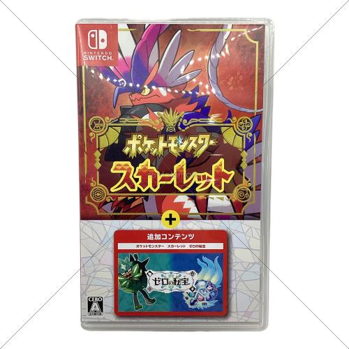 ポケモン ポケットモンスター スカーレット+ゼロの秘宝 Nintendo Switch用ソフト CERO A (全年齢対象)