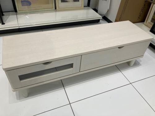 ニトリ ローボード 120WW ホワイト ルフィ2