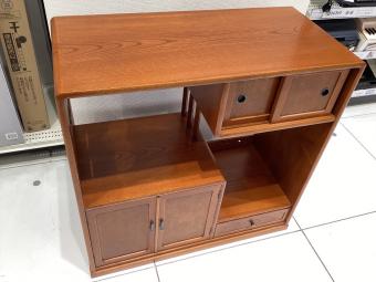 飾り棚 あじろ民芸 @ 76cm×76cm×35.5cm ブラウン