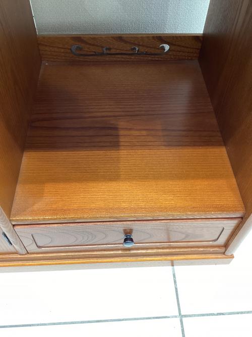 飾り棚 あじろ民芸 @ 76cm×76cm×35.5cm ブラウン