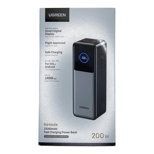 UGREEN (ユーグリーン) モバイルバッテリー Nexode PB722 3ポート USB-C×2 USB-A×1 2500mAh PSEマーク(モバイルバッテリー)有
