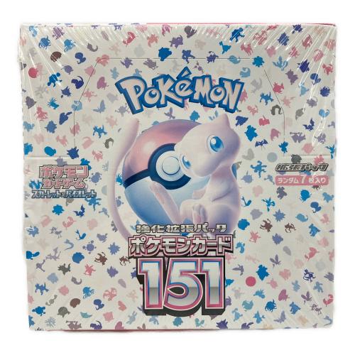 ポケモン スカーレット&バイオレット 強化拡張パック ポケモンカード151 BOX