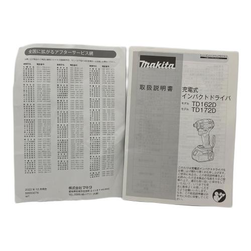 MAKITA (マキタ) インパクトドライバー TD162D