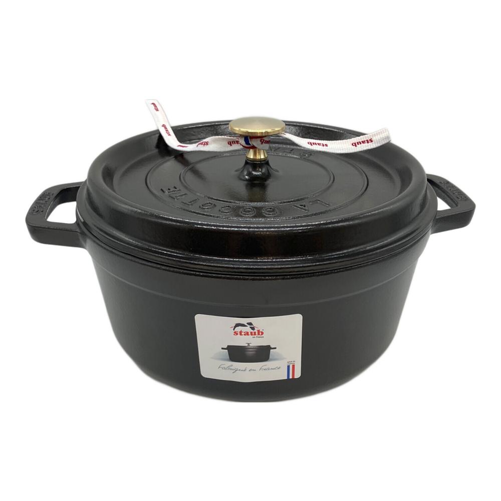 Staub (ストウブ) 両手鍋 1102425 SIZE 24cm ブラック ココット