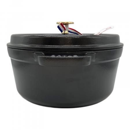 Staub (ストウブ) 両手鍋 1102425 SIZE 24cm ブラック ココット