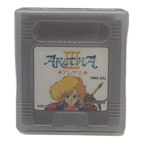 アレサⅢ ゲームボーイ用ソフト 動作確認済 -