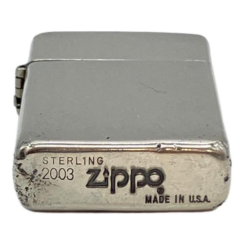 ZIPPO (ジッポ) オイルライター 2003年製 ヘコミ・ヒンジグラツキ有 スリムタイプ