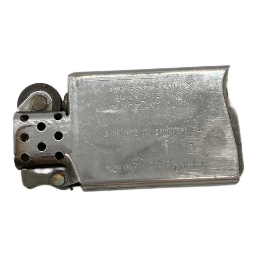 ZIPPO (ジッポ) オイルライター 2003年製 ヘコミ・ヒンジグラツキ有 スリムタイプ