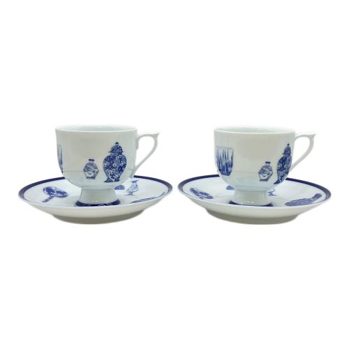 深川製磁 (フカガワセイジ) カップ&ソーサー ブルーチャイナ