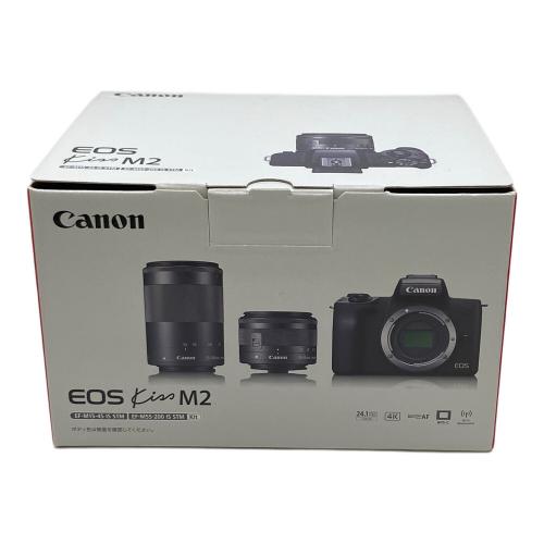 CANON (キヤノン) デジタル一眼レフカメラ EOS Kiss M2 ダブルズームキット DS126843
