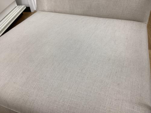 TIME&STYLE (タイム アンド スタイル) ラウンジチェアー ホワイト×シルバー 布地 1人掛け