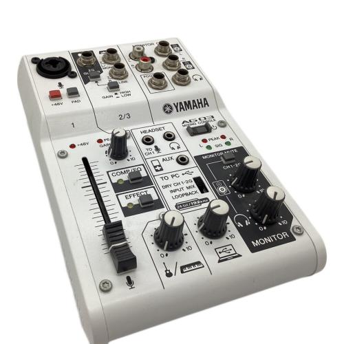 YAMAHA (ヤマハ) ライブストリーミングミキサー 通電確認のみ AG03