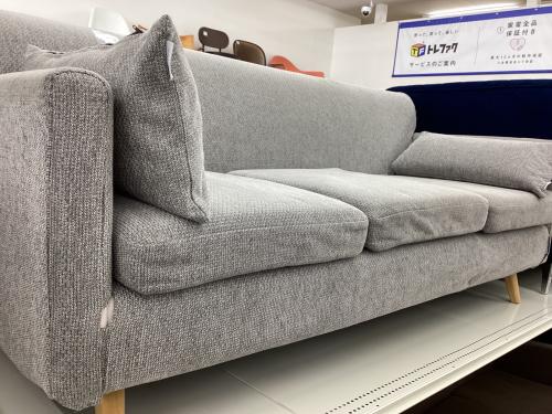 FLANNEL SOFA (フランネルソファ) 3人掛けソファー グレー×ナチュラル 68 ファブリック NOOK