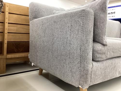 FLANNEL SOFA (フランネルソファ) 3人掛けソファー グレー×ナチュラル 68 ファブリック NOOK