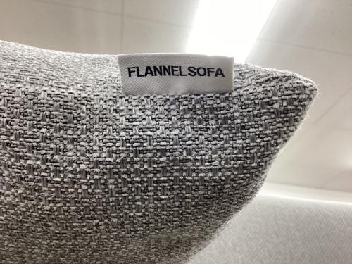 FLANNEL SOFA (フランネルソファ) 3人掛けソファー グレー×ナチュラル 68 ファブリック NOOK