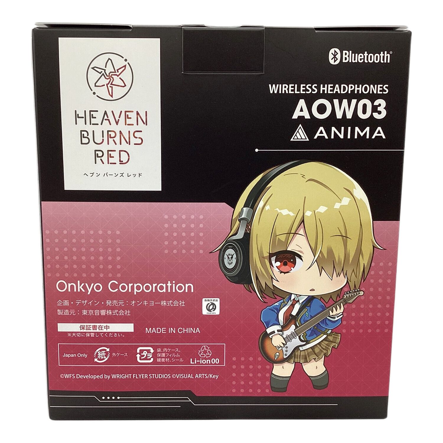 anima (アニマ) ワイヤレスヘッドホン ヘブンバーズレッドコラボ AOW03