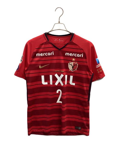 鹿島アントラーズ (カシマアントラーズ) サッカーユニフォーム レッド サイズ:Ｌ