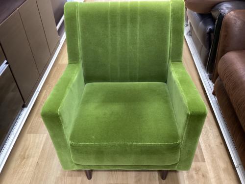 1人掛けソファー グリーン