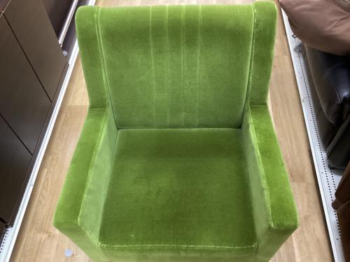1人掛けソファー グリーン