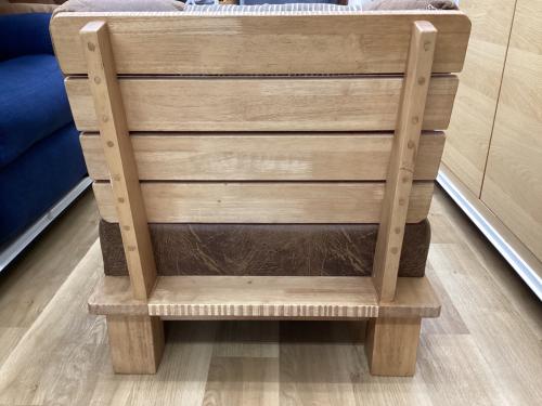 ソファー ブラウン 南国風 1人掛け