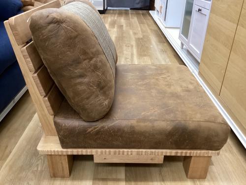 ソファー ブラウン 南国風 1人掛け